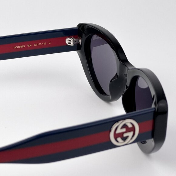 Gucci GG1862S Sunglasses – Black Cat Eye Frame Violet Lenses | Model GG1862S 004 - Picture 8 of 11